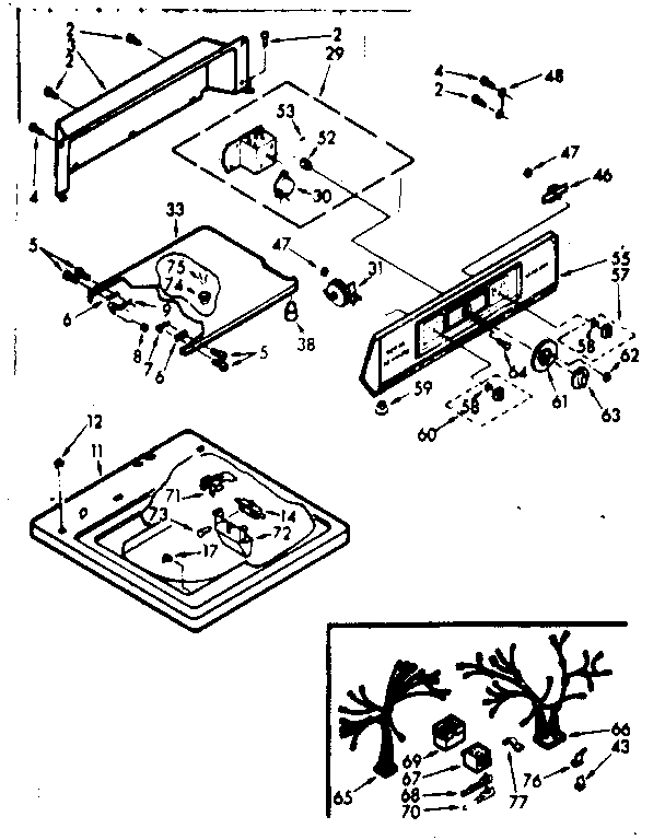 Top and console assembly