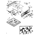 Kenmore 1107224604 top & console assembly diagram