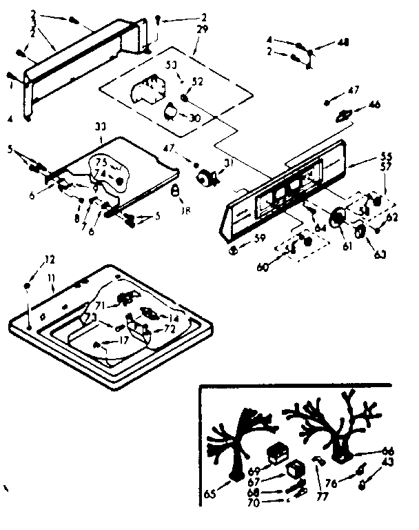 Top & console assembly