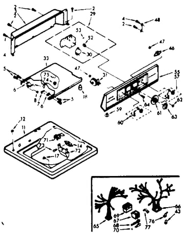 Top & console assembly