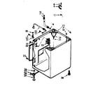 Kenmore 1107305623 cabinet parts diagram