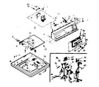 Kenmore 1107305623 top & console assembly diagram