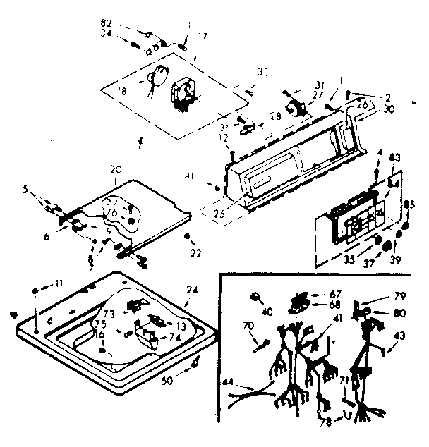 Top & console assembly