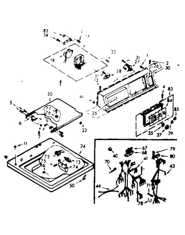 Top & console assembly