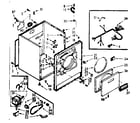 Kenmore 1107308621 cabinet assembly diagram