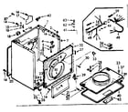 Kenmore 1107308810 cabinet parts diagram