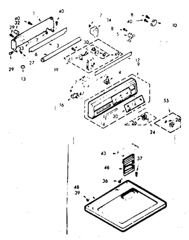 Top and console assemby