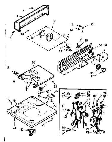 Top and console assembly