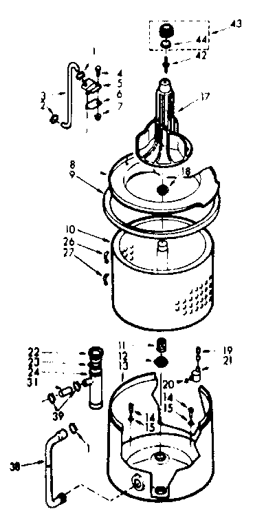 Tub and basket assembly