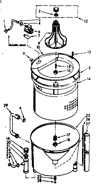 TUB AND BASKET ASSEMBLY