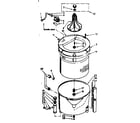 Kenmore 1107314611 tub and basket assembly diagram