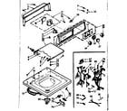 Kenmore 1107314611 top and console assembly diagram