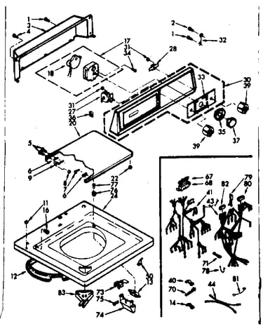 Top and console assembly