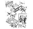 Kenmore 1107315613 top and console assembly diagram