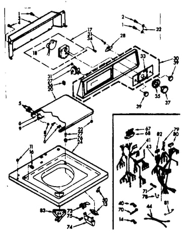 Top and console assembly