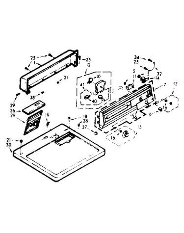 Top and console assembly