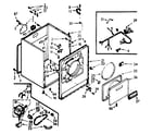 Kenmore 1107318610 cabinet assembly diagram