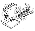 Kenmore 1107318610 top and console assembly diagram