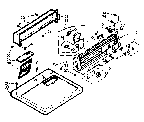 Top and console assembly