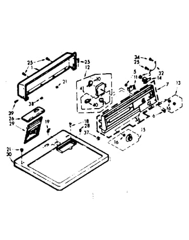 Top and console assembly