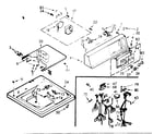 Kenmore 1107324500 top and console assembly diagram