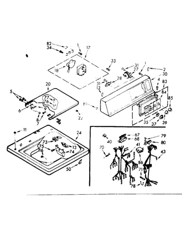 Top and console assembly