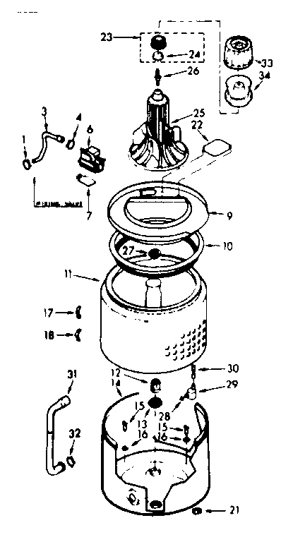 Tub and basket assembly