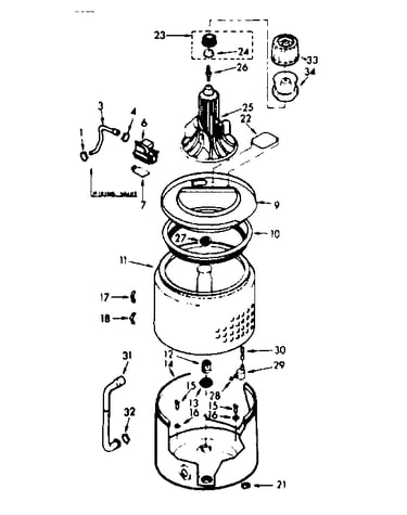 Tub and basket assembly