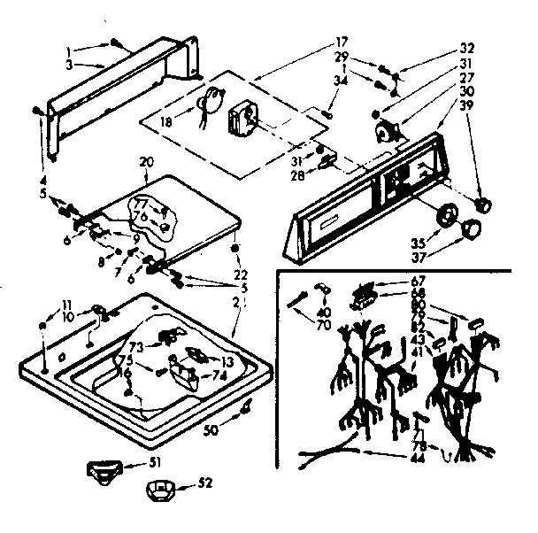 Top and console assy