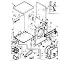 Kenmore 11078490200 cabinet assembly diagram