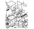 Kenmore 11078495100 cabinet assembly diagram