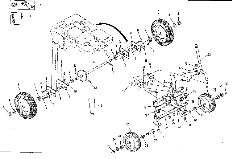 WHEEL AND AXLE ASSEMBLY