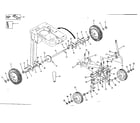 Craftsman 13196800 wheel and axle assembly diagram