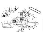 Craftsman 13196800 mower deck diagram