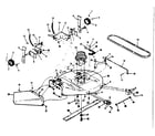 Craftsman 13196810 mower deck assembly diagram