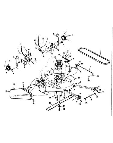 Mower deck assembly