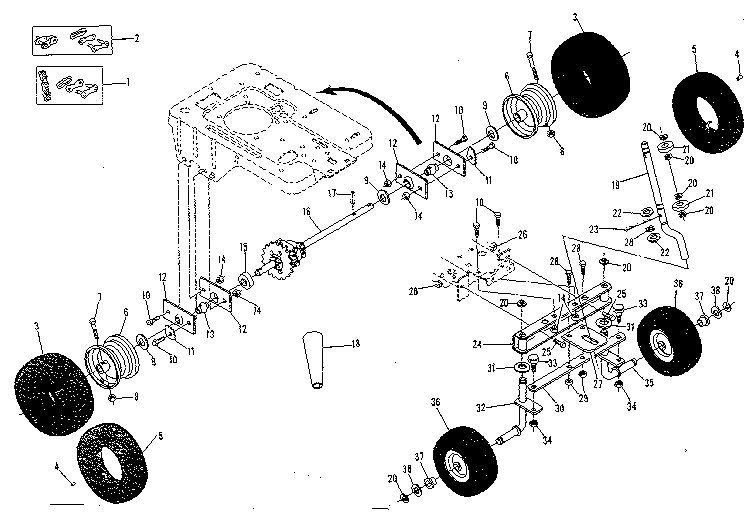 Wheel and axle assembly