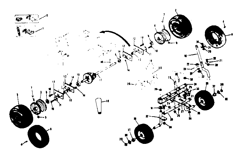 Wheel and axle assembly