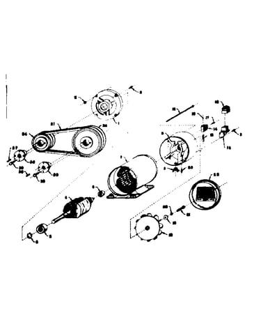 Stator and pulley assembly