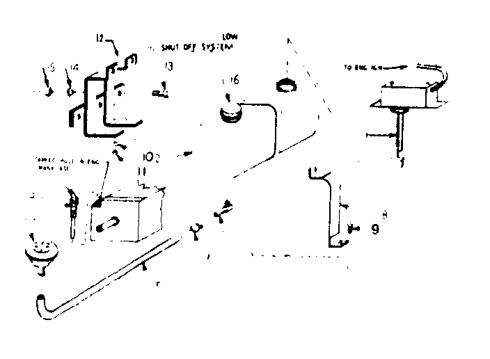 Low oil shut-off system
