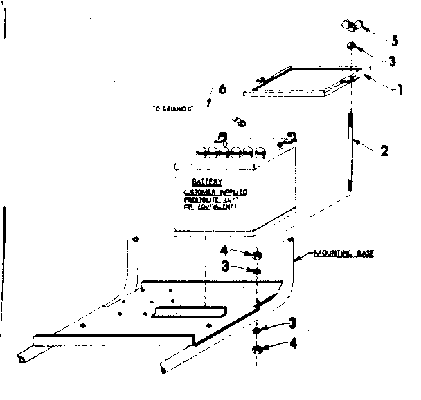Battery mounting assembly