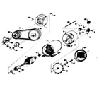 Craftsman 58057611 stator and pulley assembly diagram