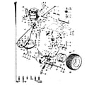 Craftsman 91725700 rear transaxle and drive assembly diagram