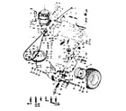 Craftsman 91725701 rear axle and drive assembly diagram