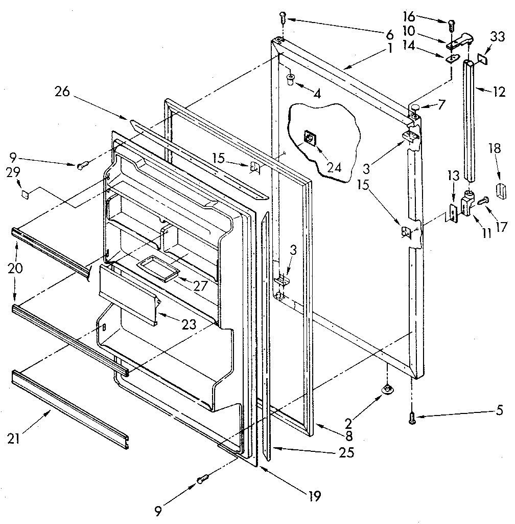 REFRIGERATOR DOOR