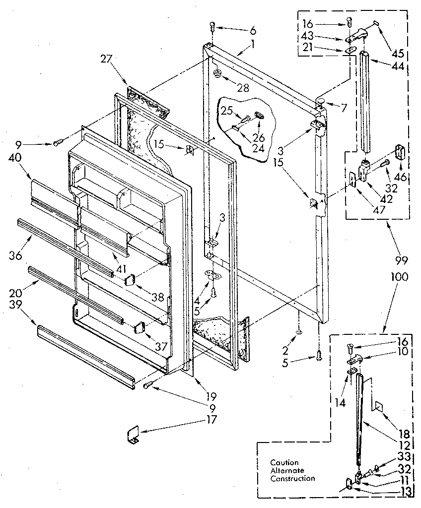 Refrigerator door