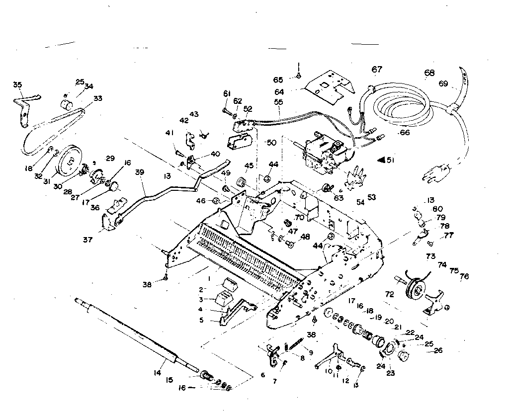 CHASSIS AND POWER MECHANISM