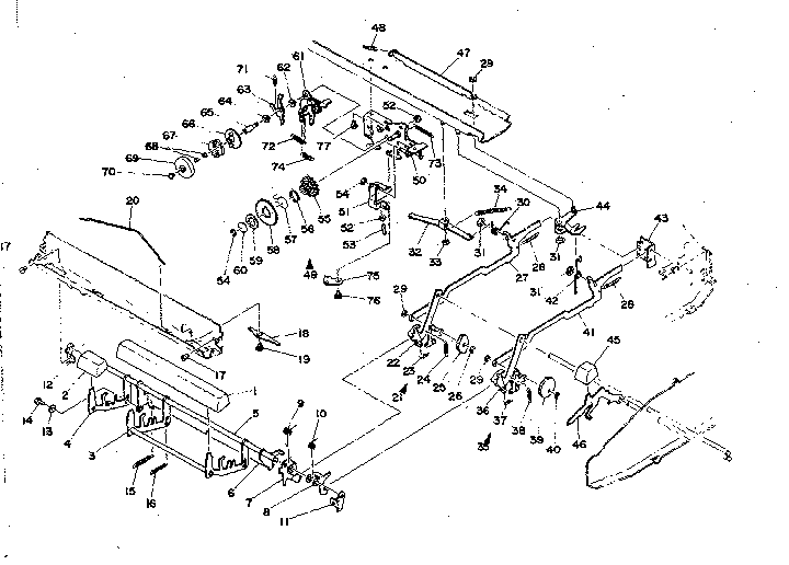 POWER SPACE, POWER BACK AND ESCAPEMENT MECHANISM