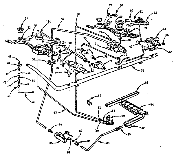 Burner section