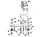 Craftsman 58031361 reactor assem. & engine mtg. support diagram